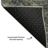 5' X 8' Chocolate Gray And Charcoal Abstract Washable Area Rug With UV Protection