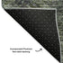 8' X 10' Green Gray And Charcoal Abstract Washable Area Rug With UV Protection