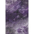 5' X 8' Purple Gray And Ivory Abstract Washable Area Rug With UV Protection