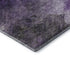 5' X 8' Purple Gray And Ivory Abstract Washable Area Rug With UV Protection