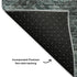 5' X 8' Teal Ivory And Gray Abstract Washable Area Rug With UV Protection