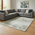 8' X 10' Taupe Ivory And Gray Abstract Washable Area Rug With UV Protection