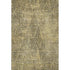9' X 12' Gold And Charcoal Diamond Washable Area Rug With UV Protection