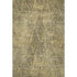 9' X 12' Gold And Charcoal Diamond Washable Area Rug With UV Protection