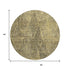 9' X 12' Gold And Charcoal Diamond Washable Area Rug With UV Protection