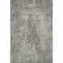 9' X 12' Gray And Black Diamond Washable Area Rug With UV Protection