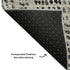 9' X 12' Gray And Black Diamond Washable Area Rug With UV Protection