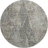 9' X 12' Gray And Black Diamond Washable Area Rug With UV Protection