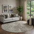 9' X 12' Gray And Black Diamond Washable Area Rug With UV Protection