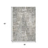 9' X 12' Ivory And Charcoal Diamond Washable Area Rug With UV Protection