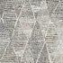 9' X 12' Ivory And Charcoal Diamond Washable Area Rug With UV Protection