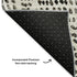 9' X 12' Ivory And Charcoal Diamond Washable Area Rug With UV Protection