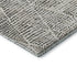 9' X 12' Ivory And Charcoal Diamond Washable Area Rug With UV Protection