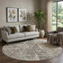 9' X 12' Ivory And Charcoal Diamond Washable Area Rug With UV Protection