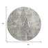 9' X 12' Ivory And Charcoal Diamond Washable Area Rug With UV Protection