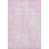 9' X 12' Pink And Ivory Diamond Washable Area Rug With UV Protection