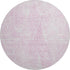 9' X 12' Pink And Ivory Diamond Washable Area Rug With UV Protection