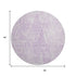 9' X 12' Purple And Ivory Diamond Washable Area Rug With UV Protection