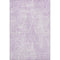 9' X 12' Purple And Ivory Diamond Washable Area Rug With UV Protection
