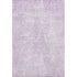 9' X 12' Purple And Ivory Diamond Washable Area Rug With UV Protection