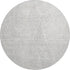 9' X 12' Silver And Ivory Diamond Washable Area Rug With UV Protection