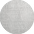 9' X 12' Silver And Ivory Diamond Washable Area Rug With UV Protection
