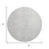 9' X 12' Silver And Ivory Diamond Washable Area Rug With UV Protection