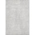 9' X 12' Silver And Ivory Diamond Washable Area Rug With UV Protection