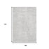 9' X 12' Silver And Ivory Diamond Washable Area Rug With UV Protection