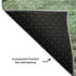 5' X 8' Beige Teal And Olive Green Abstract Washable Area Rug With UV Protection