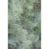 5' X 8' Green Brown And Ivory Abstract Washable Area Rug With UV Protection