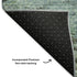 5' X 8' Green Brown And Ivory Abstract Washable Area Rug With UV Protection