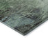 5' X 8' Green Brown And Ivory Abstract Washable Area Rug With UV Protection