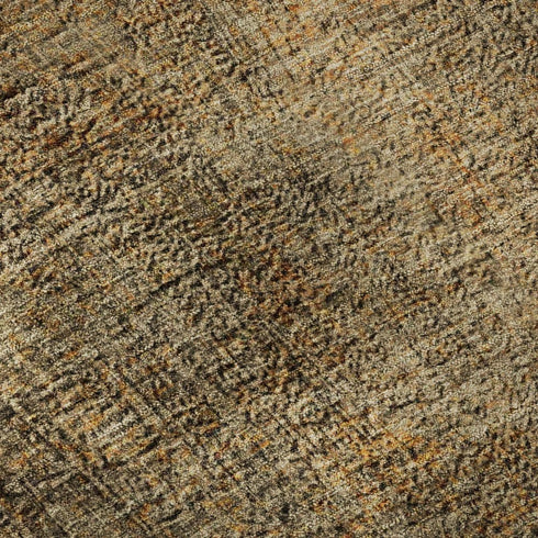 5' X 8' Brown And Beige Abstract Washable Area Rug With UV Protection