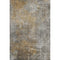 5' X 8' Gray And Copper Abstract Washable Area Rug With UV Protection