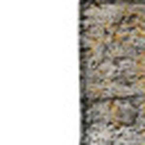 5' X 8' Gray And Copper Abstract Washable Area Rug With UV Protection