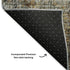 8' X 10' Gray And Copper Abstract Washable Area Rug With UV Protection