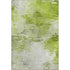 9' X 12' Artichoke Green And Ivory Abstract Washable Area Rug With UV Protection
