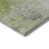 9' X 12' Artichoke Green And Ivory Abstract Washable Area Rug With UV Protection