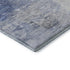 8' Blue And Ivory Abstract Washable Round Rug With UV Protection