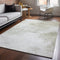 8' X 10' Ivory And Gray Abstract Washable Area Rug With UV Protection