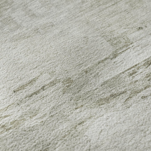 8' X 10' Ivory And Gray Abstract Washable Area Rug With UV Protection