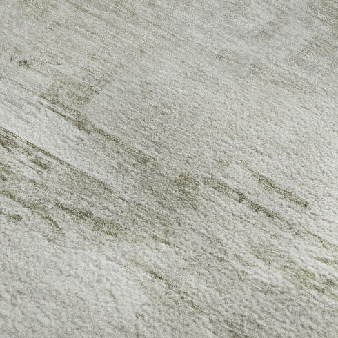 8' X 10' Ivory And Gray Abstract Washable Area Rug With UV Protection