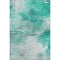 8' X 10' Teal And Ivory Abstract Washable Area Rug With UV Protection