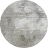 8' Beige And Ivory Abstract Washable Round Rug With UV Protection