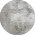 8' Beige And Ivory Abstract Washable Round Rug With UV Protection
