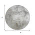 8' Beige And Ivory Abstract Washable Round Rug With UV Protection