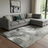 8' X 10' Taupe And Ivory Abstract Washable Area Rug With UV Protection