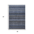 5' X 8' Blue And Gray Striped Washable Area Rug With UV Protection