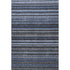 8' X 10' Blue And Gray Striped Washable Area Rug With UV Protection